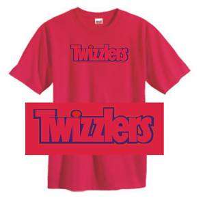 Twizzlers t shirt red funny candy retro vintage S 3XL  