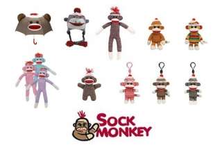 Schylling 20 Red Heel Sock Monkey Plush Doll  NIB  