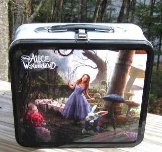 TIM BURTONS ALICE IN WONDERLAND LUNCHBOX FEATURING ALMOST THE WHOLE 