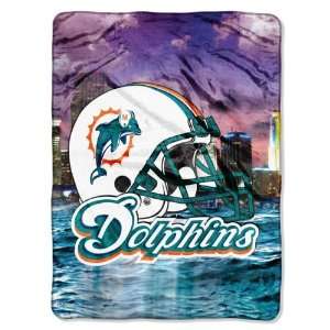  NFL Miami Dolphins AGGRESSION 60x80 Super Plush Throw 