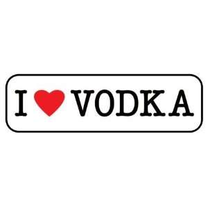  I Love Vodka College Alcohol Drinking Poster 12 x 36 
