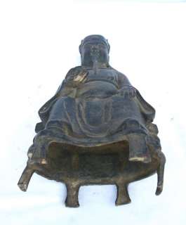 Old Chinese Bronze Buddha Statue  