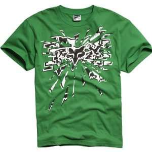   Racing Quasar Youth Boys Short Sleeve Race Wear Shirt   Green / Small