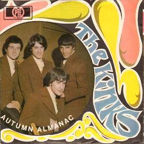 KINKS Autumn Almanac 1967 GERMANY + PS beat/garage  