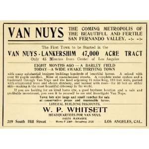  1912 Ad Van Nuys Los Angeles San Fernando Valley Realty 