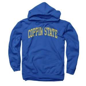  Coppin State Eagles Royal Arch Hooded Sweatshirt: Sports 
