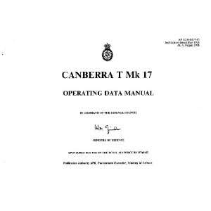   Mk.17 Aircraft Operating Manual English Electric Canberra Books