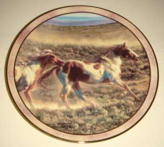 Nancy Glazier Wild Free Horses UNBRIDLED SPIRITS Plate  