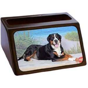 Greater Swiss Mountain Dog Business Card Holder: Office 