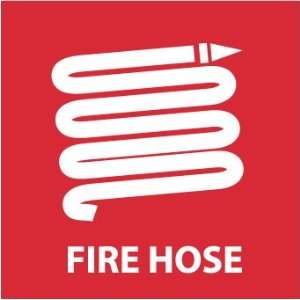 Fire Hose (W/ Graphic), 7X7, Rigid Plastic:  Industrial 