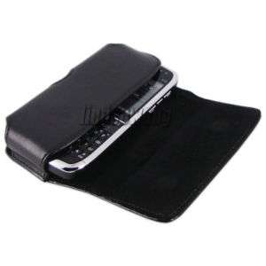 BELT CLIP LEATHER CASE COVER POUCH + FILM FOR Nokia E72  