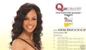 QUE LOOSE DEEP BY MILKYWAY HUMAN WAVY HAIR ALL SIZE  