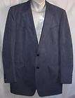   LIGHT BLUE WESTERN POLY SUEDE 2 Btn sport coat suit blazer jacket men