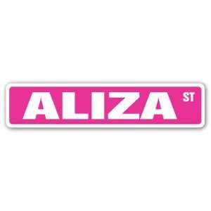  ALIZA Street Sign name kids childrens room door bedroom 