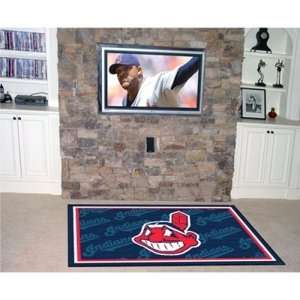  Cleveland Indians MLB Floor Rug 5x8: Sports & Outdoors