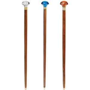 Diamond Jims Collectible Gem Walking Sticks Set of Three  