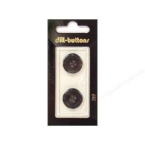  Dill Buttons 18mm 4 Hole Grey 2 pc (6 Pack)