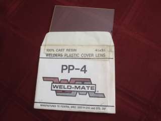 welders plastic cover lens pp 4 4.5 by 5.5 weld mate  