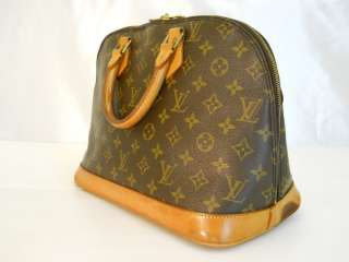 USED Louis Vuitton Monogram Alma Handbag 100% Authentic  