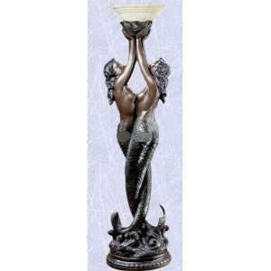 exotic Mermaid lamp statue Illuminated light sculpture (Digital Angel 