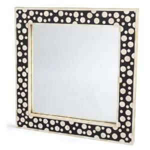  Waxed Mirror with Wood and Bone Inlay: Home & Kitchen