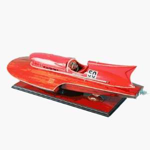    Ferrari Hydroplane Wooden Power Speed Boat Model 32 Toys & Games