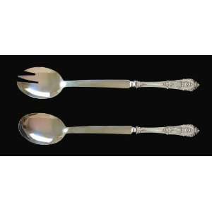 Wallace Rose Point Sterling Silver Custom Salad Set 