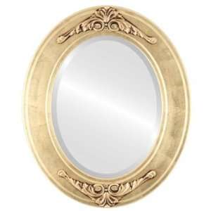  Ramino Oval in Gold Leaf Mirror and Frame