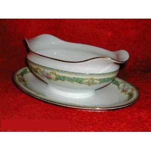  Noritake Althea #89492 Gravy Boat With Stand   1 Pc 