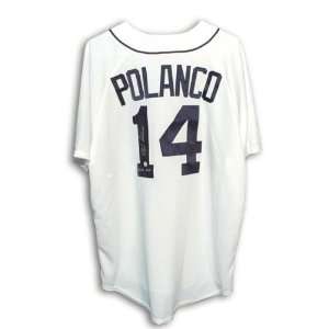 Placido Polanco Detroit Tigers Autographed Majestic White Jersey with 