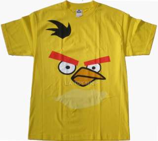 Angry Birds Yellow Men Funny T Shirt Maching Bird Turbo Woodpecker 