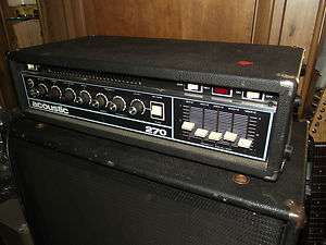 ACOUSTIC 270 AMP HEAD 375 WATT OUTPUT 1974 Vintage  