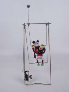 Rare 1930s Celluloid Mickey and Minnie Mouse Acrobats  