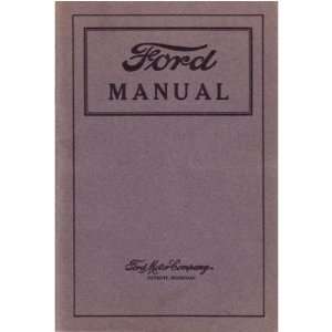    1920 1924 1925 1926 FORD Car Truck Owners Manual Guide Automotive