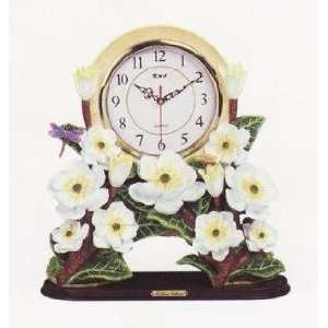  GARDENIA 3D Shelf Mantle Clock w/ GREAT Detail *NEW 