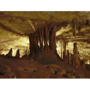  View of Limestone Rock Formations in One of the Lehman Caves 
