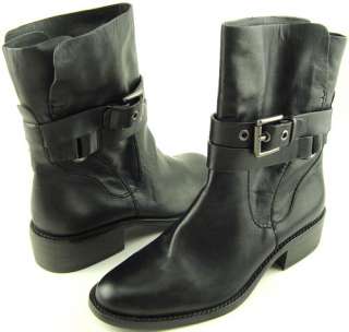 COACH Jesika Black Waxy Womens Shoes Short Boots 5.5  