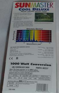 Sunmaster 1000 watt MH HPS Conversion Bulb Metal Halide  