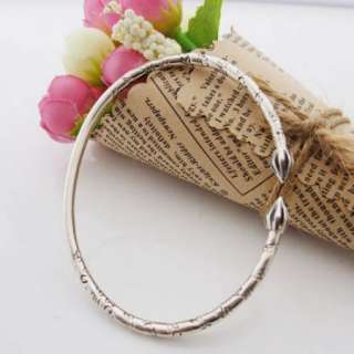 925 Sterling Silver Carved Bracelet Bangle Cuff Jewelry  