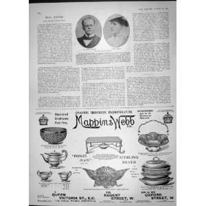  1904 EDWARD TERRY LADY HARRIS MAPPIN WEBB ADVERTISEMENT 