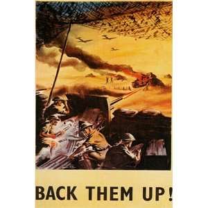  Vintage British World War Military Propaganda Poster Back 