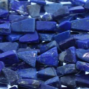 Lapis  Triangle Plain   6mm Diameter, Sold by 16 Inch Strand with 