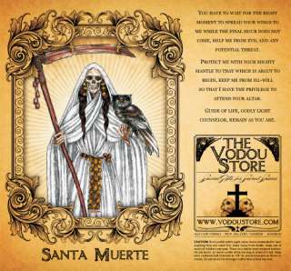 Santa Muerte 7 Day Candle Label Witchcraft Pagan  