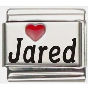  Jared Red Heart Laser Name Italian Charm Link Jewelry