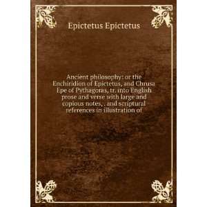   scriptural references in illustration of Epictetus Epictetus Books