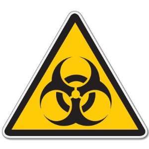    Biohazard Danger Warning sign sticker decal 4 x 4 Automotive