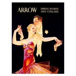 Arrow Dress Shirts and Collars Giclee Poster Print by Joseph Christian 