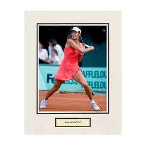  Ana Ivanovic Matted Photo Sports Collectibles
