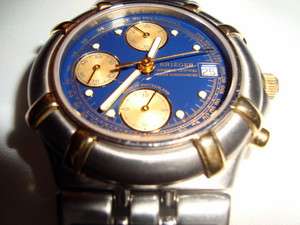 Mens Krieger Aficionado B929 Chronometer 18K Gold & SS Watch 