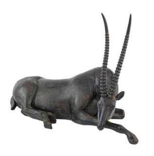 African Impala Animal Statue Modern Figurine Sculpture  